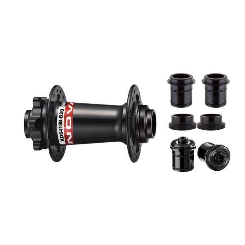 Hub FRONT 3 in 1 sealed disc 100mm O.L.D incls hardware 32H (QR, 9mm through, 20mm through end caps)