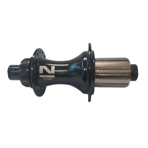 HUB "Novatec" Brand - REAR - 12 x 148mm BOOST - Centerlock disc - 32H - Sealed Bearings - 8/11 Spd - B2 Body - Black - W/Novatec logo