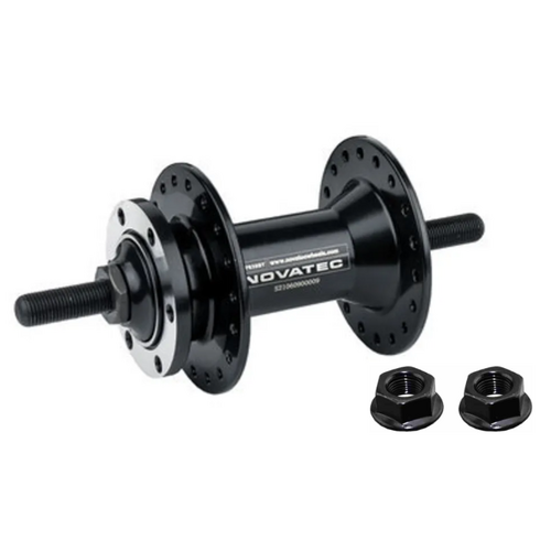 Hub, Novatec FRONT 6 Bolt, Nutted, Sealed, Black 36H 100mm OLD