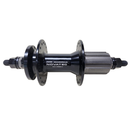 Hub, Novatec REAR 6 Bolt, NUTTED, 8/10 Speed Cassette, Sealed, Black 36H 135mm OLD