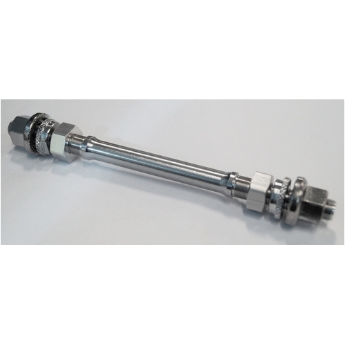 AXLE -  Hollow Axle for Rear Novatec Track Hub, 10mm x 165mm (incls Nuts)