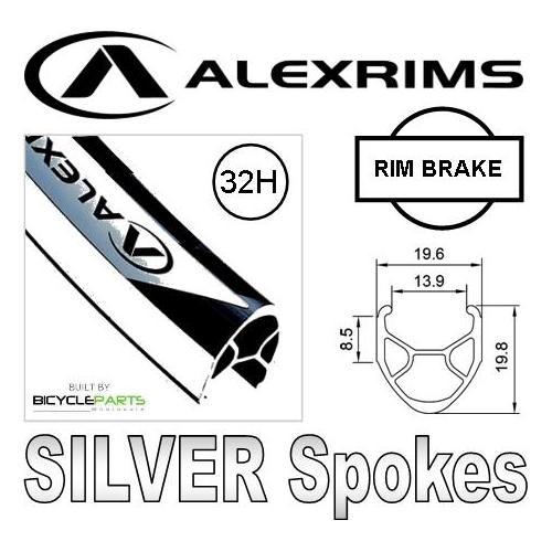 Wheel 700c Alex R-450 D/w Alloy Black Rim , Novatec Sealed Black Q/r Hub , Silver Mach1 spokes RADIAL LACED . FRONT.