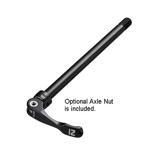 Novatec Through -Axle Skewer FRONT  15mm x 145mm  1.5mm thread pitch of which 15mm is threaded. Threaded Black Front (incls  Nut)