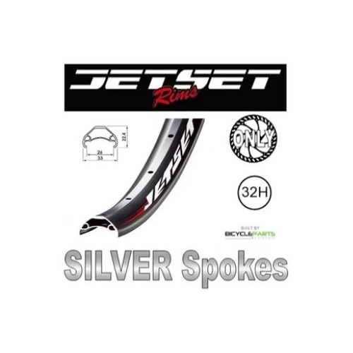 WHEEL - 24" Jetset HC-E331 32H P/j Matt Black Rim,  8/11 SPEED 12mm T/A (148mm OLD) 6 Bolt Disc Sealed Novatec (E440 Hub Body) Boost Alloy Axle & Free