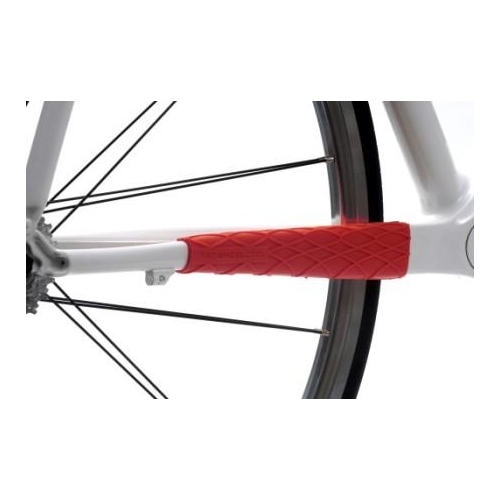 CHAIN STAY PROTECTOR - Wrapper, Oversize, Two Wheel Cool, RED