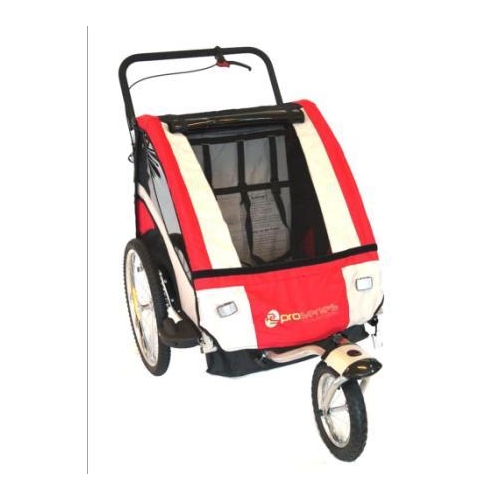 Bicycle Trailer/Jogger RED, Steel Frame.  NEW UPGRADED w/swivel & lock in front wheel 40kg max weight