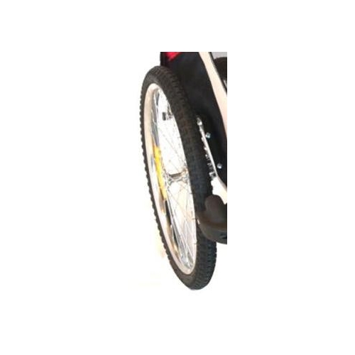 Replacement 20" REAR Wheel  for Bicycle Trailer/Jogger, hollow sealed bearing hub. axle dia 12.5mm, incls tyre/tube