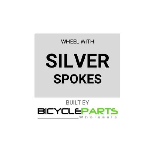 WHEEL - 26" JETSET Black S/w Rim , 8/10 Speed Black Alloy 6 Bolt Disc Hub , Silver  Mach 1 Spokes