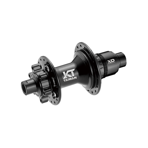 HUB "KT" Brand - REAR 102 POE 3.5 deg engagement  - 12 x 148mm BOOST 6-Bolt - 32H - Sealed Bearings - SRAM XD - ANOD Black - W/KT logo