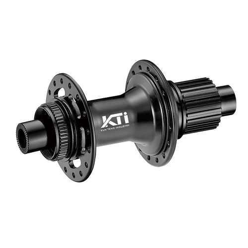 HUB "KT" Brand 612 POE 0.6 deg engagement - REAR - 12 x 148mm BOOST Centerlock - 32H - Sealed Bearings - MICRO SPLINE  - ANOD Black - W/KT logo