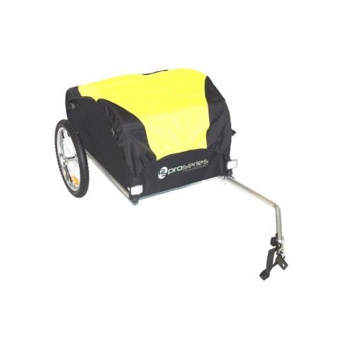 Bicycle Cargo trailer. Steel Frame. W/P Yellow/Black cover, loading size 75*53*42 cm, capacity 45 kg DOES NOT COME WITH REFLECTORS