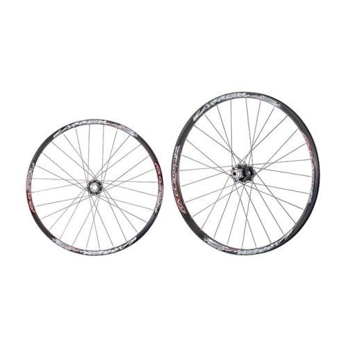 Wheelset, Aclass Professional wheels, Kaprun 26" disc,  F 20mm through   R 135mm x 10mm through, for downhill & Freeride, 34mm wide welded rims, DT sp