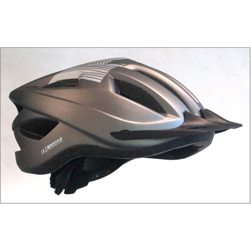 FLIGHT HELMET  -  Rec Range, Inmould, Australian Standards Approved, MATT TITANIUM / SILVER  -  54-56cm SMALL
