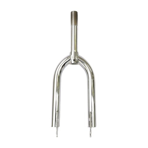 FORK  12, Threaded 45mm, BMX front fork Chrome Plated. Blades !" , I.D.21.1mm, steerer 135mm