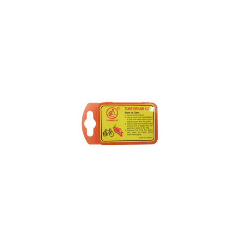 PUNCTURE REPAIR KIT (Individual item) inc rubber solution, valve rubber, metal rasp and 7 patches