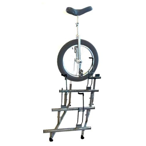 DISPLAY STAND - Holds 4 Unicycles, POWDER COATED BLACK