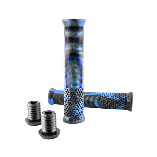 DRB Honey BMX Grips - Blue Swirl