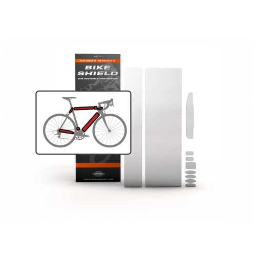 Bikeshield Fullpack Regular (Bike protection that is Tough, Totally clear, non-yellowing, lightweight, self-healing, transparent and shock absorbing, 