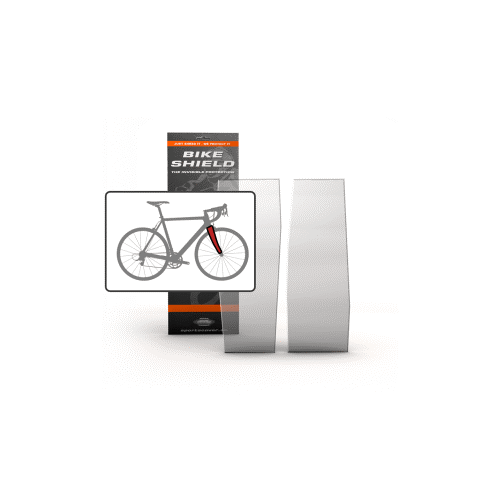 Bikeshield Fork Shield  (Bike protection that is Tough, Totally clear, non-yellowing, lightweight, self-healing, transparent and shock absorbing, Easy