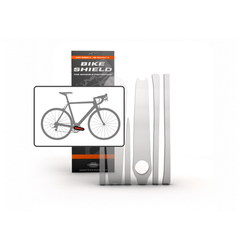 Bikeshield Crank shield  (Bike protection that is Tough, Totally clear, non-yellowing, lightweight, self-healing, transparent and shock absorbing, Eas