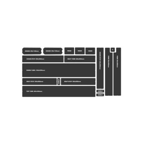 Bikeshield Complete PREMIUM Kit, Matte (Bike protection that is Tough, Totally clear, non-yellowing, lightweight, transparent and shock absorbing, Eas