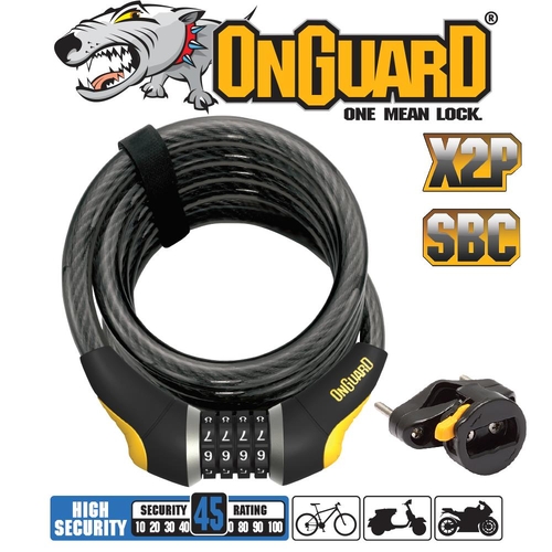 On Guard Doberman Combination Lock - 185cm x 15mm