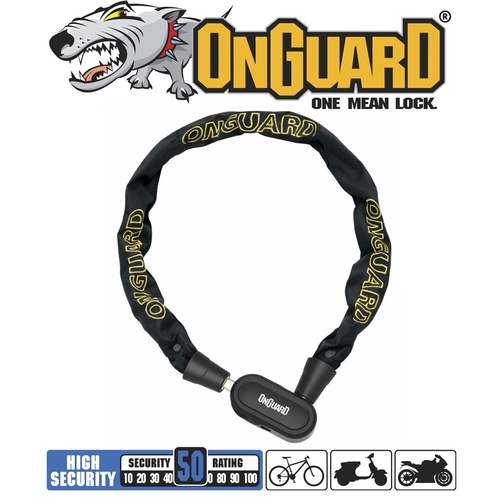 On Guard Fast Lock Bicycle Lock - 90cm x 5.5mm 