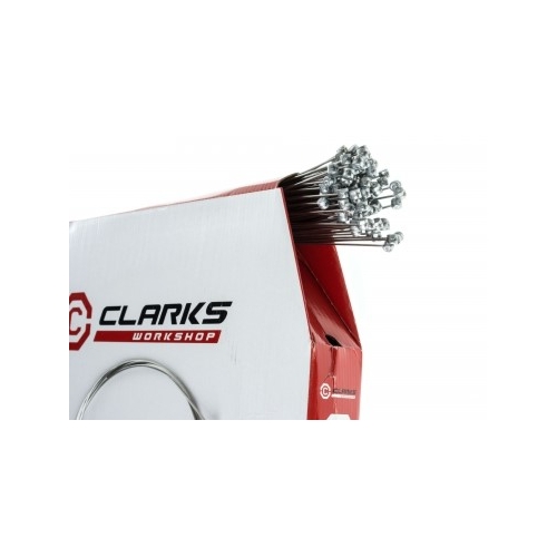 Gear Cable, File box qty 100, Die drawn , stainless SLICK, 1.1mm , 4mm x 4mm nipple , MTB and road, 2275mm