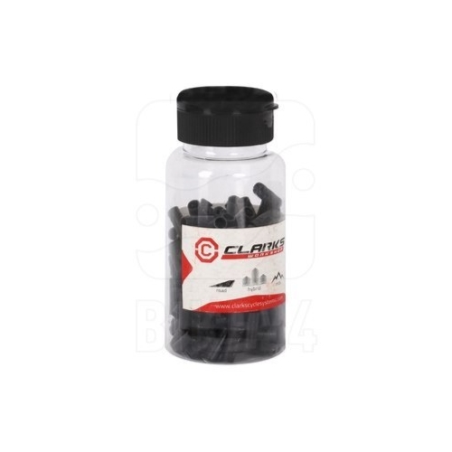 Gear Ferrules. Nylon 4mm with little brass insert, , sealed, dispenser pot of 50, Black