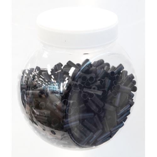 Brake Ferrules, 5mm Nylon, dispenser pot of 500, Black
