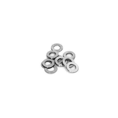 Disc brake shims 11mm OD x 6mm ID: 0.3mm (4pcs), 0.83mm (4pcs) & 1.65mm (2pcs) Pkt qty 10