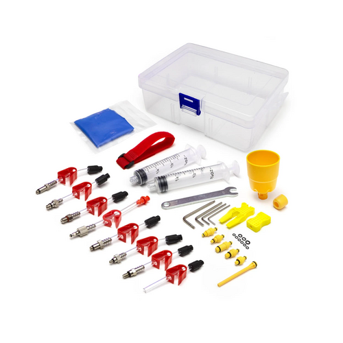 Bleed Kit , Universal, compatible with Avid/SRAM, Hayes, Magura, Clarks, Shimano, Tektro, Hope, Formula and More. (M4 - M5 - 1/4" Thread Fittings + Mo