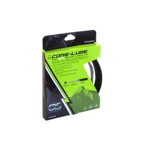 BRAKE CABLE - PREMIUM MTB INNER & OUTER, 1500 & 2800mm Marine grade long life S/S cables,  3000mm Core Lube housing  inc qty 6 Alloy ferrules + Ends &