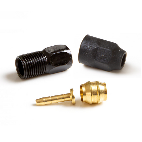 CLARKS HOSE REDUCTION KIT - To fit 5mm hose with 2.1mm ID - Includes Olive, Barb, Compression Nut, Rubber Boot. (Also suits Shimano BH90)