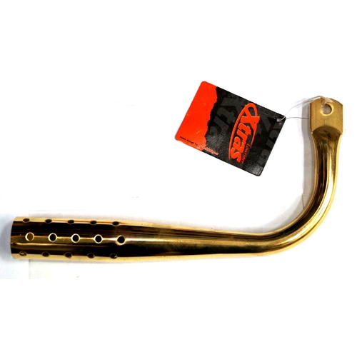 CA009MTMUFFLER TAPERED GOLD - WITH HOLES