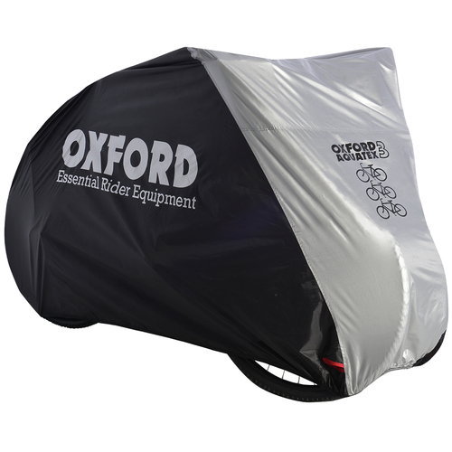 BIKE COVER  -  Oxford Aquatex - Outdoor Cover, Elasticated Bottom, Lightweight, Waterproof Design for 3 Bicycles - Oxford Product - 200cm X 105cm X 11