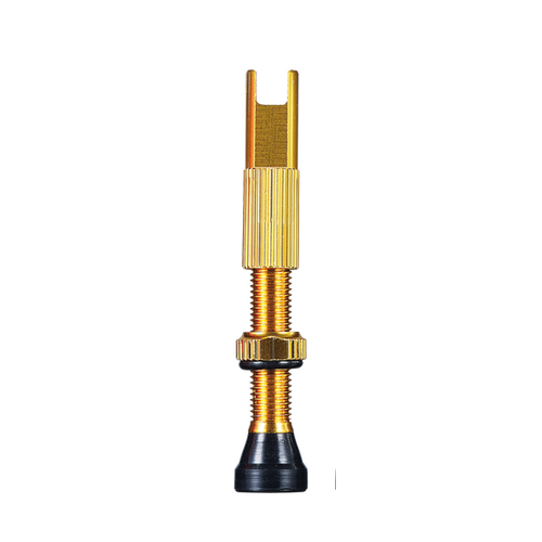 CHEPARK Tubeless  Valves,  L: 40mm, GOLD qty 2,  lightweight, high-end bike component