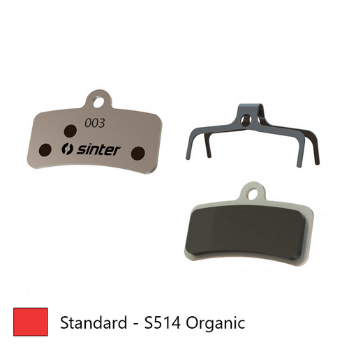 BRAKE DISC PADS - MTB standard premium pads, RED,  Shimano D type |Tektro |TRP  

XTR BR-M9120 | XT BR-M8120 | BR-M8020 | SLX BR-M7120 | SAINT BR-M820