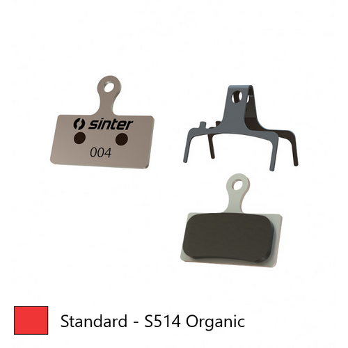 BRAKE DISC PADS - MTB & ROAD standard premium pads, RED, Shimano G type | FSA | Rever XTR BR-M9000 | BR-M9020 | BR-M987 | BR-M988 | BR-M985 | XT BR-M8