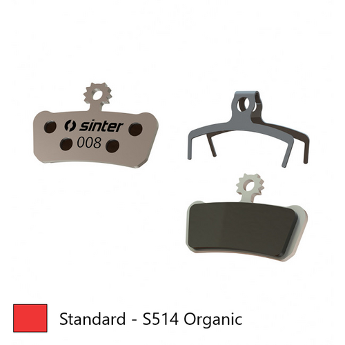 BRAKE DISC PADS - MTB Premium pads, RED, Avid | Sram, XO Trail, Elixir 7/9 Trail, Guide Ultimate RSC/RS/R/T | G2 Ultimate RSC - Quality Sinter product