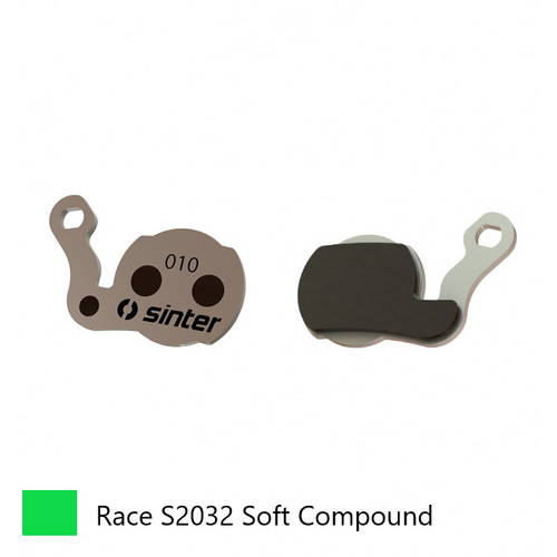 BRAKE DISC PADS - MTB, RACE pads (Extra Bite), GREEN,  Magura Julie HP, Louise (2007/08), Louise Bat, Louise Carbon, Marta (2009) - Quality Sinter pro