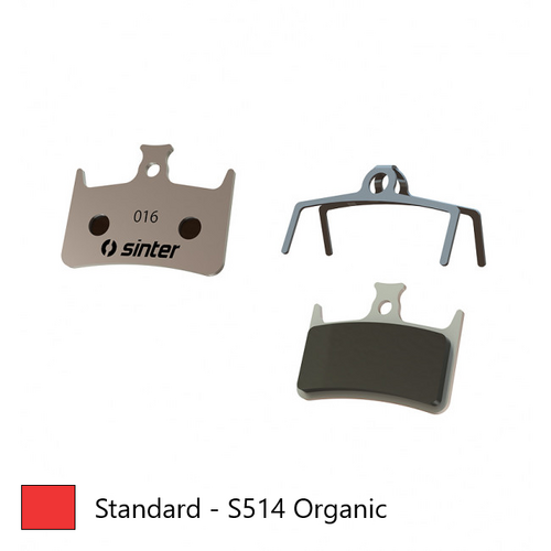 BRAKE DISC PADS - MTB Premium Standard pads, RED, Hope Mono M4, Hope RX4 (Shimano FM), Hope Stealth Race E4, Hope Tech M4, Tech 3 E4 - Quality Sinter 