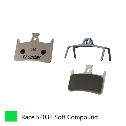 BRAKE DISC PADS - MTB, RACE pads (Extra Bite), GREEN, Hope Mono M4, Hope RX4 (Shimano FM), Hope Stealth Race E4, Hope Tech M4, Tech 3 E4 - Quality Sin