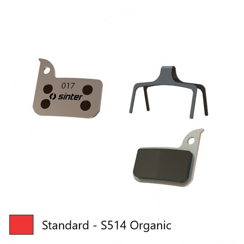 BRAKE DISC PADS - ROAD & MTB Premium Standard pads, RED, Sram Red, Rival, Level Ultimate, Apex, Force, S-700. - Quality Sinter product Made in Sloveni