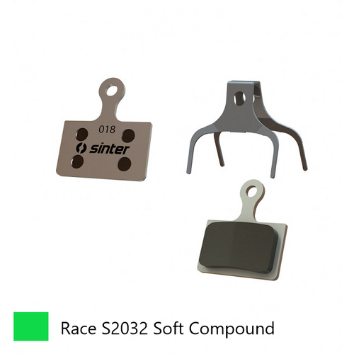 BRAKE DISC PADS - ROAD & MTB, premium RACE pads (extra bite), GREEN, Shimano K type compatible Tiagra, 105, Dura Ace, Ultegra, XTR | Tektro HD-R310.  