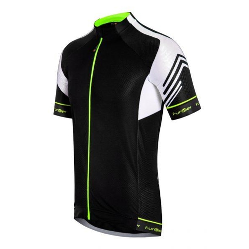 CLEARANCE  -  Jersey, MENS, FUNKIER  SORRENTO/Black short sleeve, full zip ,MEDIUM