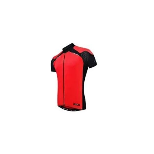 CLEARANCE  -   Jersey, MENS ,FUNKIER , FIRENZE /RED short sleeve, full zip, XS