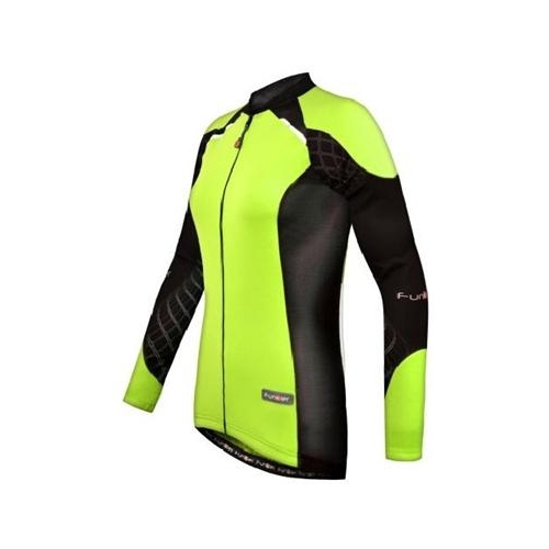 CLEARANCE  -  Jersey, WOMENS,  FUNKIER, Winter-Weight, Long Sleeve, Yellow,  XS