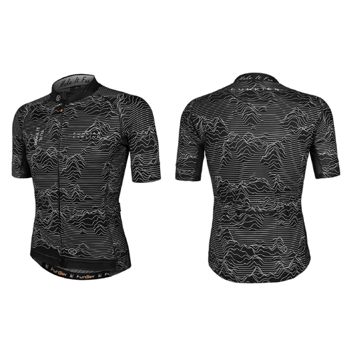 BLACK PRO JERSEY  -  Funkier Rossini, Race Fit, Full Zip, Mens ---- 3XL