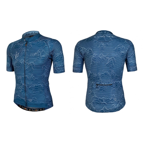 BLUE PRO JERSEY - Funkier Rossini, Race Fit, Full Zip, Mens ---- 3XL